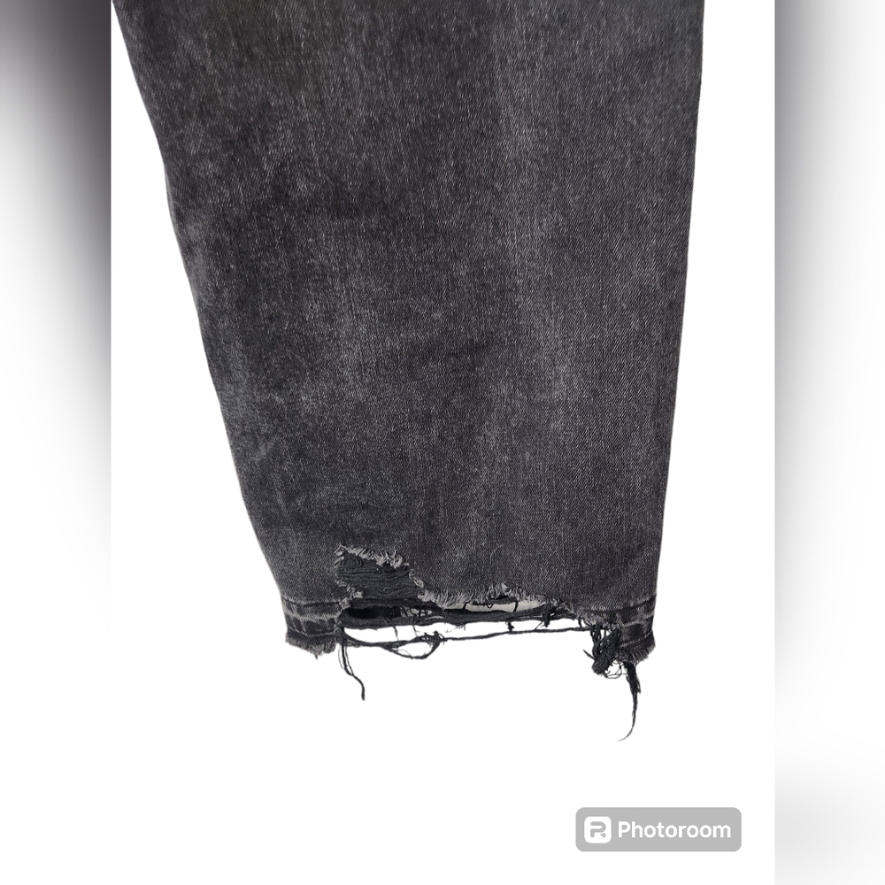 FLYING MONKEY VERVET BLACK SUN WIDE LEG DENIM- BLACK Sz. 29 - Picture 7 of 9